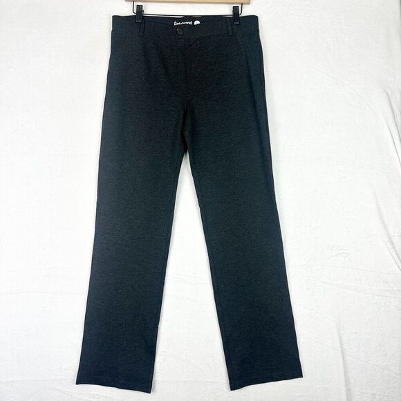 Betabrand Classic Dress Pant Yoga Pant Straight Leg Size Large Petite Charcoal - Picture 2 of 7